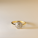 ALLISON | 18K Vintage Diamond Cluster Ring