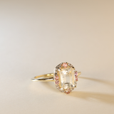 JACI | 9K Pink Sapphire Cluster Ring