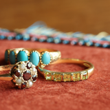 ROSA | 9K Vintage Victorian Turquoise Ring