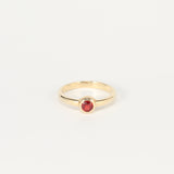 ZOÉ | 9K Vintage Red Solitaire Ring