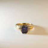 LEIA | Vintage Iolite & Diamond Ring