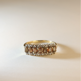 MAACAH | Vintage Andesine & Diamond Cluster Ring
