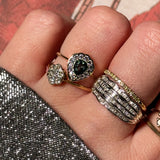 NOX | 9K Vintage Art-Deco Diamond Statement Ring