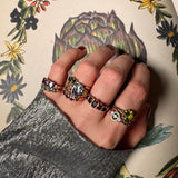 MARYA | 9K Vintage Topaz Flower Ring