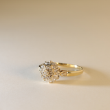 ABBY | 9K Vintage Diamond Cluster Ring