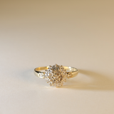 ABBY | 9K Vintage Diamond Cluster Ring