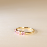 ARIANA | 9K Pink Sapphire Trilogy Ring