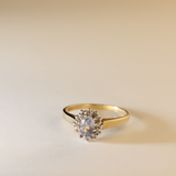 CORALE | 9K Vintage Sapphire & Diamond Cluster Ring