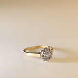 CORALE | 9K Vintage Sapphire & Diamond Cluster Ring