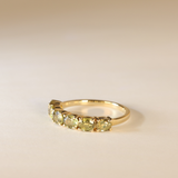 CHLOE | 9K Green Garnet Row Ring