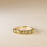 CHLOE | 9K Green Garnet Row Ring