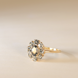 DEMI | 9K Spinel Flower RIng