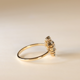 DEMI | 9K Spinel Flower RIng