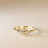 ELENORA | 9K Vintage Diamond Cluster Ring