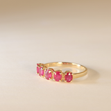 ELLA | 9K Ruby Row RIng