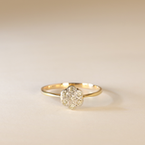 FLORINE | 18K Antique Diamond Daisy Ring