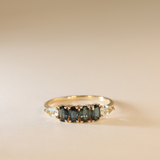 GISELLE | 9K Blue Sapphire & Beryl Ring