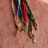 Shaded Fluorite Necklace 9K