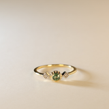 INA | 9K Green Sapphire Cluster Ring