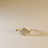IVY | 18K Vintage Diamond Flower Ring