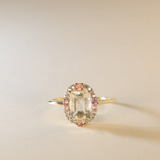 JACI | 9K Pink Sapphire Cluster Ring