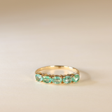 JESSIE | 9K Emerald Row Ring