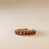 LINZA | 9K Vintage Garnet Row Ring