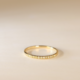NATHALIE | 9K Champagne Diamond Stacker Ring