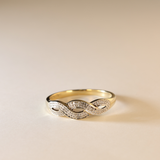 MIA | 9K Vintage Twisted Diamond Ring