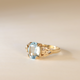 MARYA | 9K Vintage Topaz Flower Ring