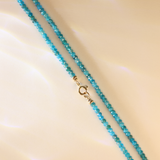 Ocean's Apatite Necklace 9K