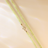 Pretty Peridot Necklace 9K