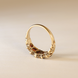 SOFIA | 9K Vintage Garnet Row Ring
