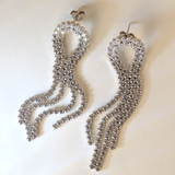 Sterling Silver & Zirconia Waterfall Earrings