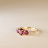 TARA | 9K Pink Garnet Trilogy Ring