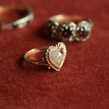 JENNY | 9K Vintage Ruby Heart Ring