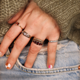 ANWEN | Vintage Sunstone & Diamond Ring