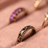 JUNIA | Vintage Sapphire & Diamond Band Ring