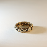 JUNIA | Vintage Sapphire & Diamond Band Ring