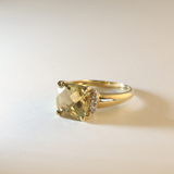 LIDJA | Vintage Citrine & Diamond Ring