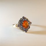 MARIA | Vintage Tanzanite & Fire Opal Ring