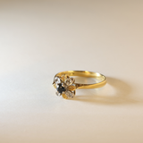 AVITAL | 18K Vintage Sapphire Flower Ring