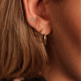 Lola Emerald Stud Earrings 14K