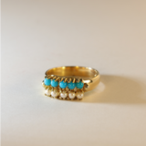 MAE | 18K Vintage Pearl & Turquoise