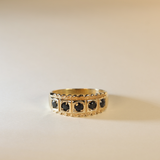 SYLVIE | 9K Vintage Sapphire Row Ring