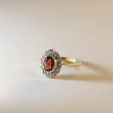 EMMA | 9K Vintage Garnet Cluster Ring