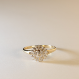 VIRGINIE | 9K Vintage Diamond Cluster Ring
