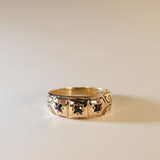 JOELLE | 9K Vintage Sapphire Band Ring