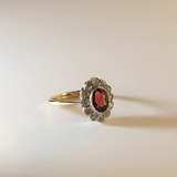 EMMA | 9K Vintage Garnet Cluster Ring