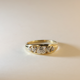 BLANKA | 9K Vintage Diamond Hearts Ring